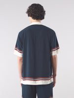Navy Valencia Short Sleeve Shirt