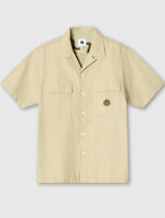 Taupe Stamford Cuban Collar Short Sleeve Shirt