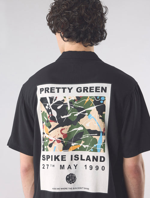 Black Spike Island Short Sleeve Shirt