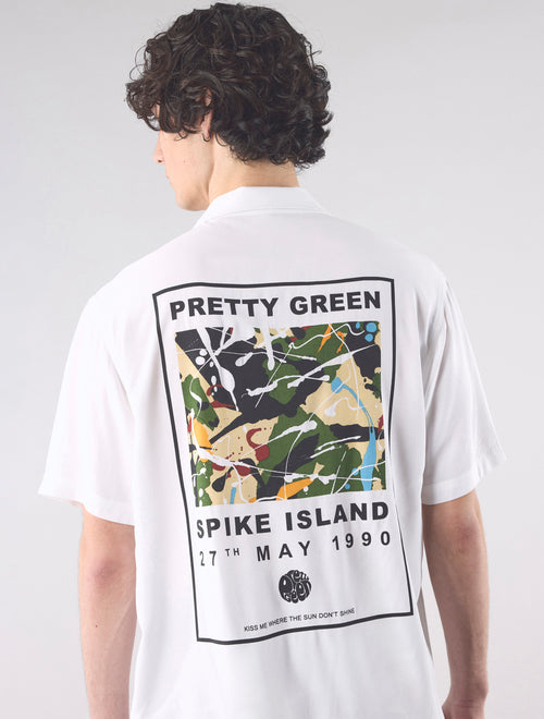 White Spike Island Short Sleeve Shirt