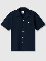 Navy Pique Short Sleeve Shirt