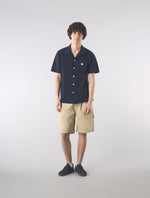 Navy Pique Short Sleeve Shirt