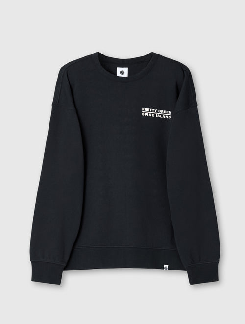 Black Spike Island Crew Sweat