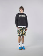 Black Live Forever Box Print Crew Sweat