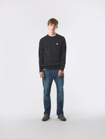 Black Merino Blend Crew