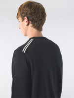 Black Merino Blend Crew