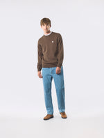 Brown Merino Blend Crew