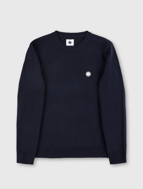 Navy Merino Blend Crew