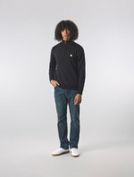 Black Merino Blend 1/4 Zip