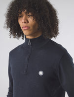Navy Merino Blend 1/4 Zip