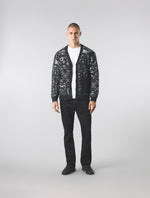 Black Patchwork Paisley Cardigan