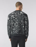 Black Patchwork Paisley Cardigan