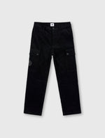 Black Dalmorton Cord Cargo Pants