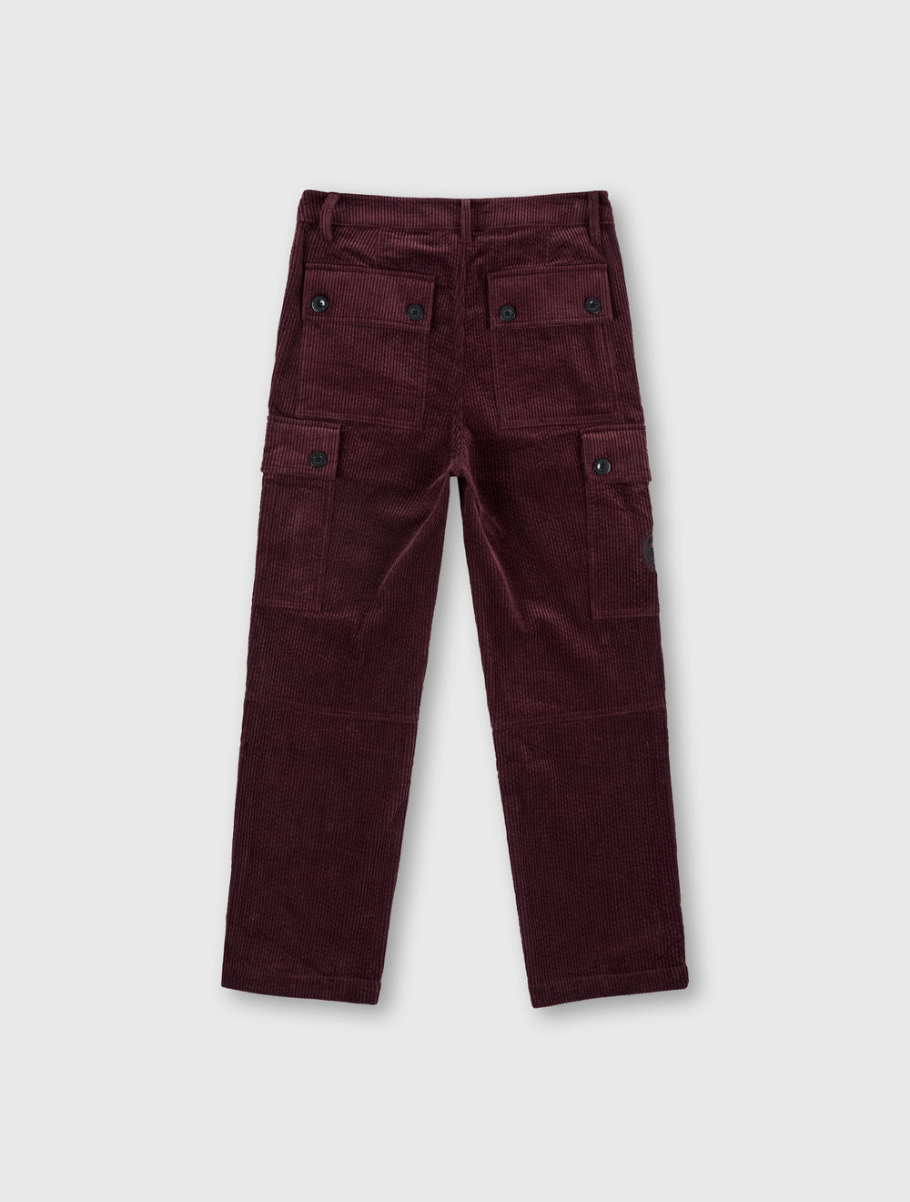 Burgundy Dalmorton Cord Cargo Pants