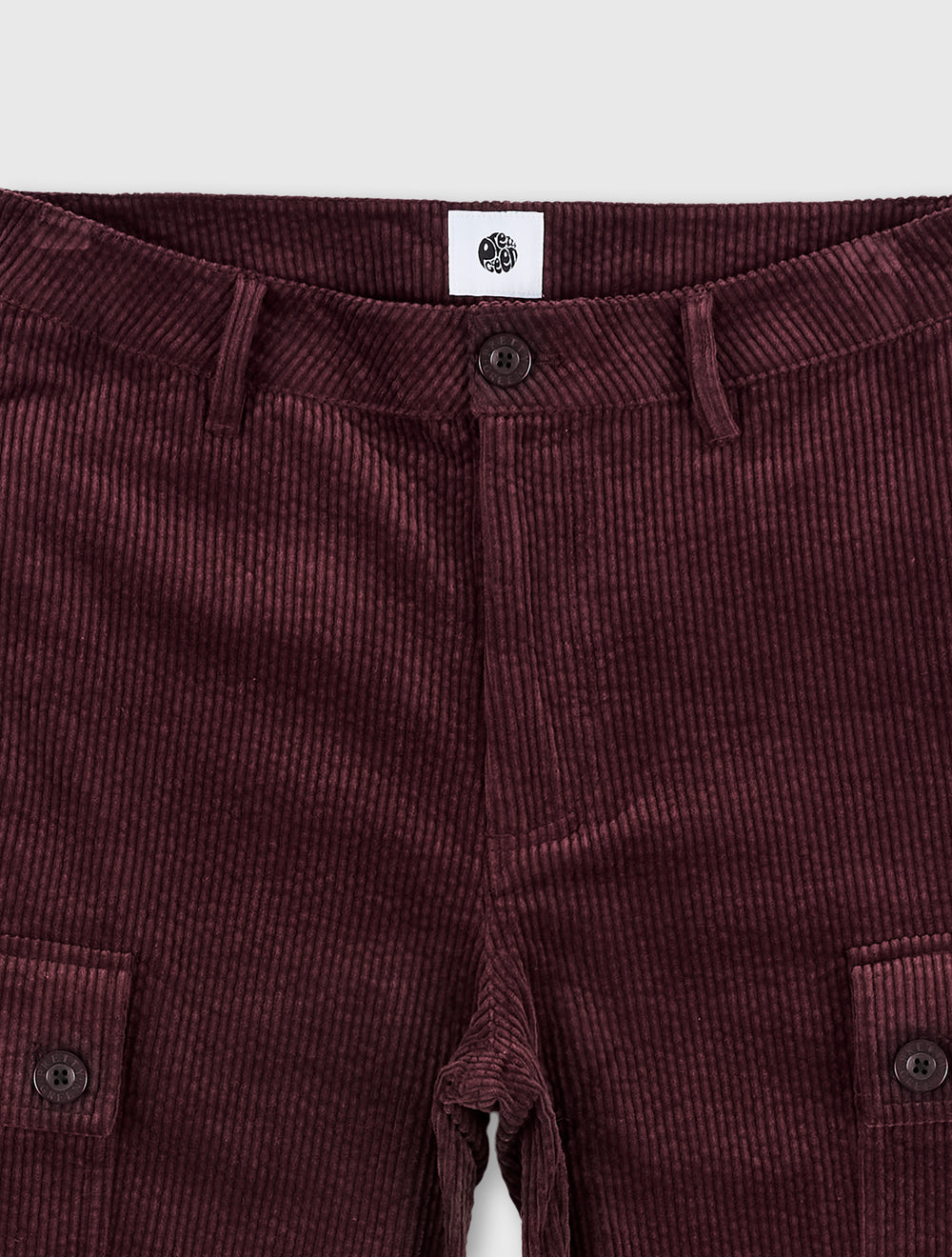 Burgundy Dalmorton Cord Cargo Pants
