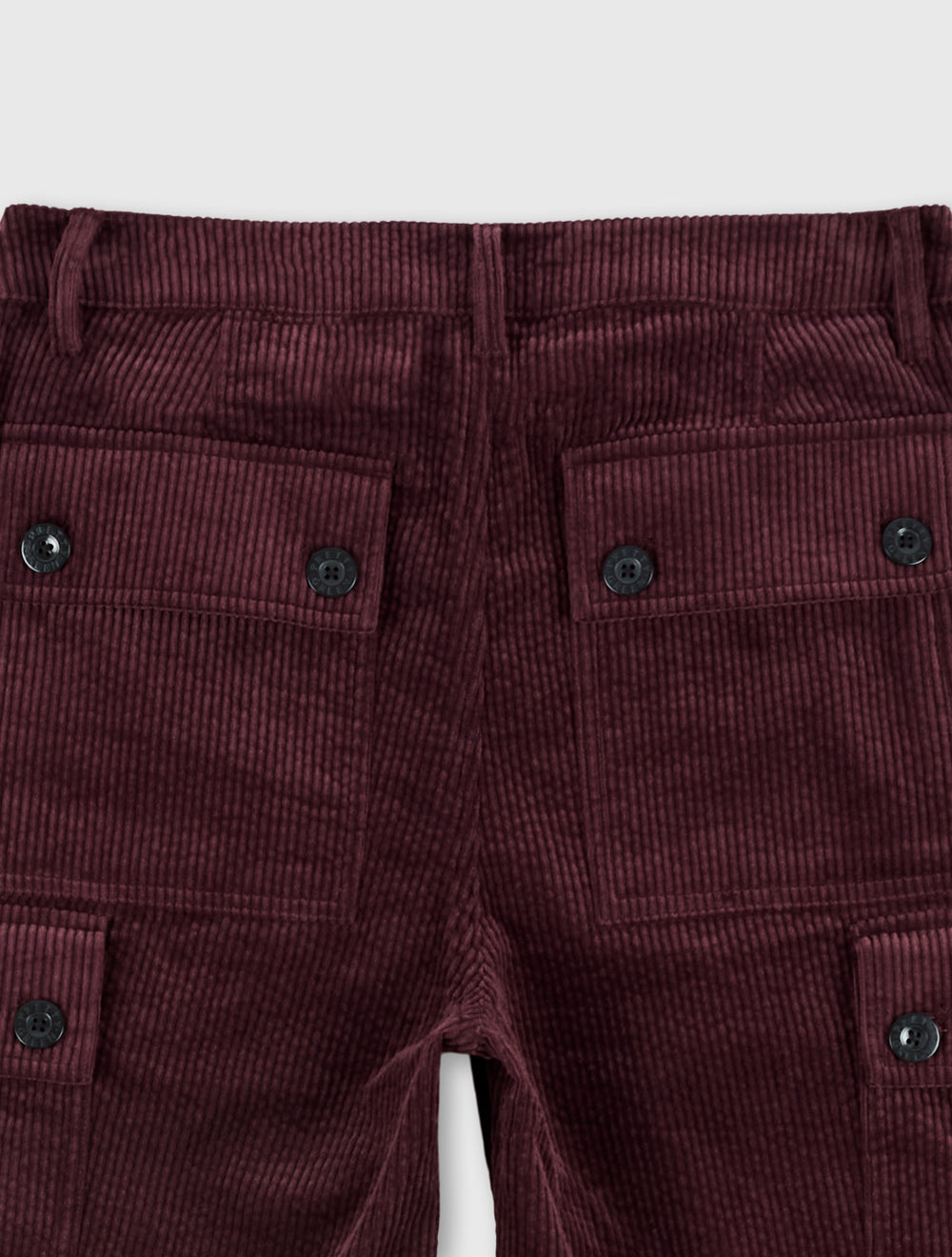 Burgundy Dalmorton Cord Cargo Pants