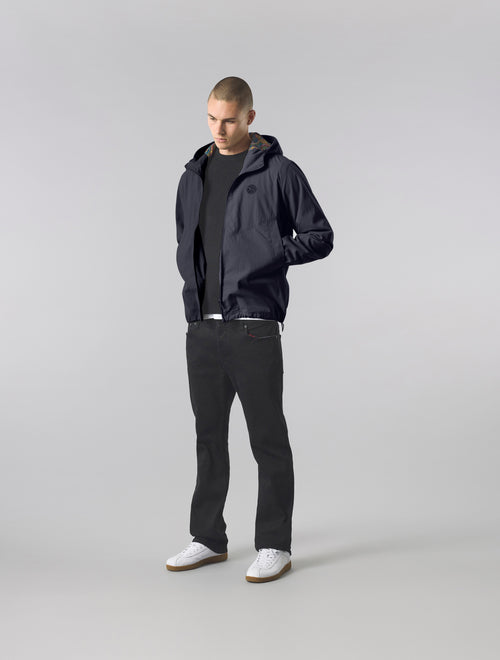 Navy Feltham Hooded Jacket
