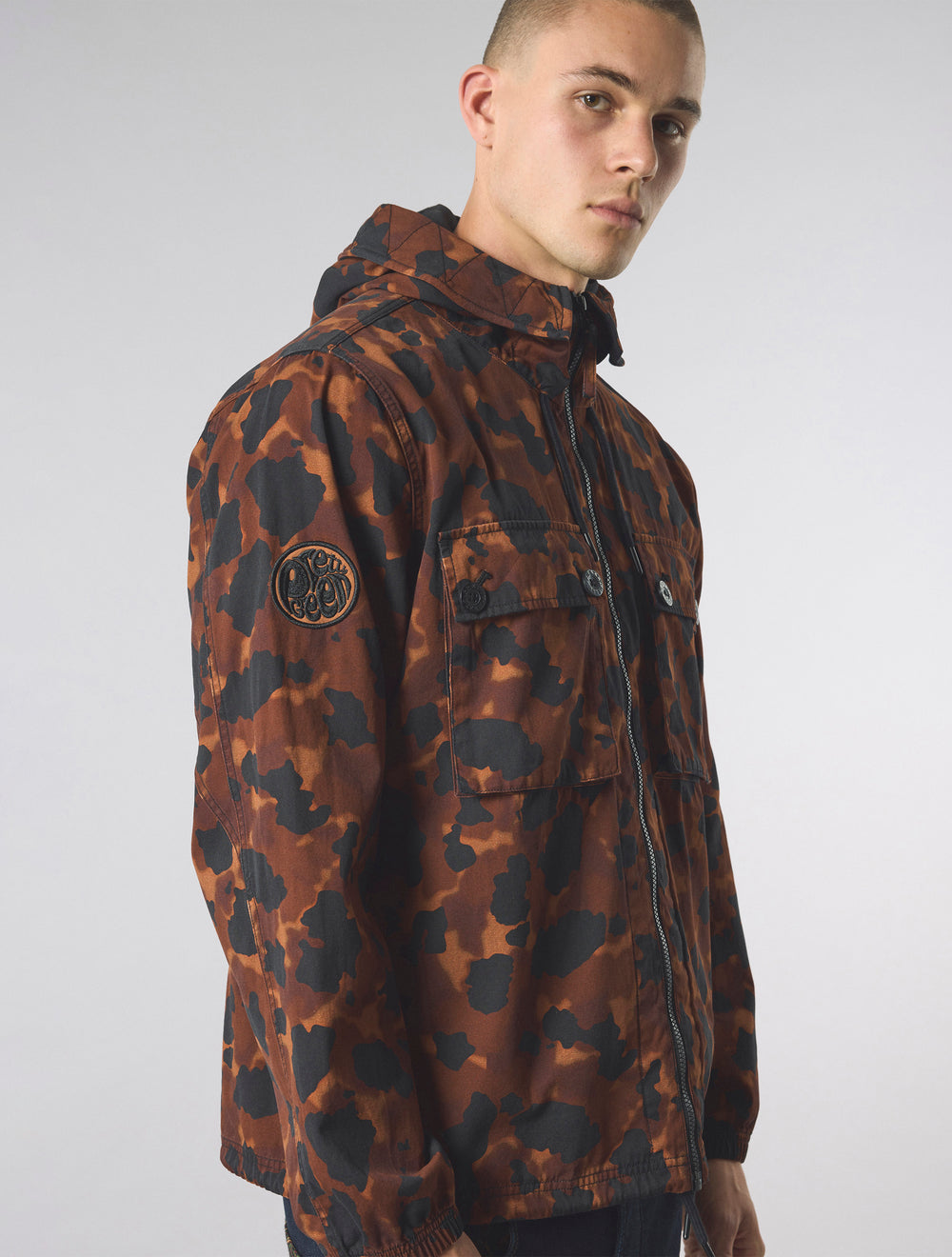 Brown Brindle Hooded Jacket