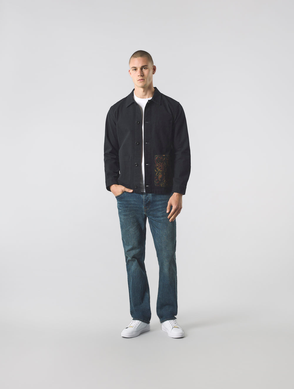 Black Parthian Pocket Overshirt