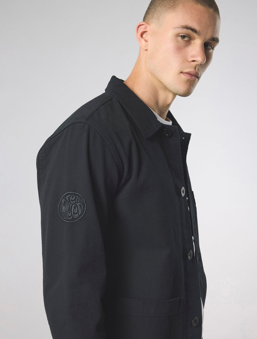 Black Parthian Pocket Overshirt