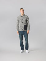 Stone Whitworth Check Overshirt