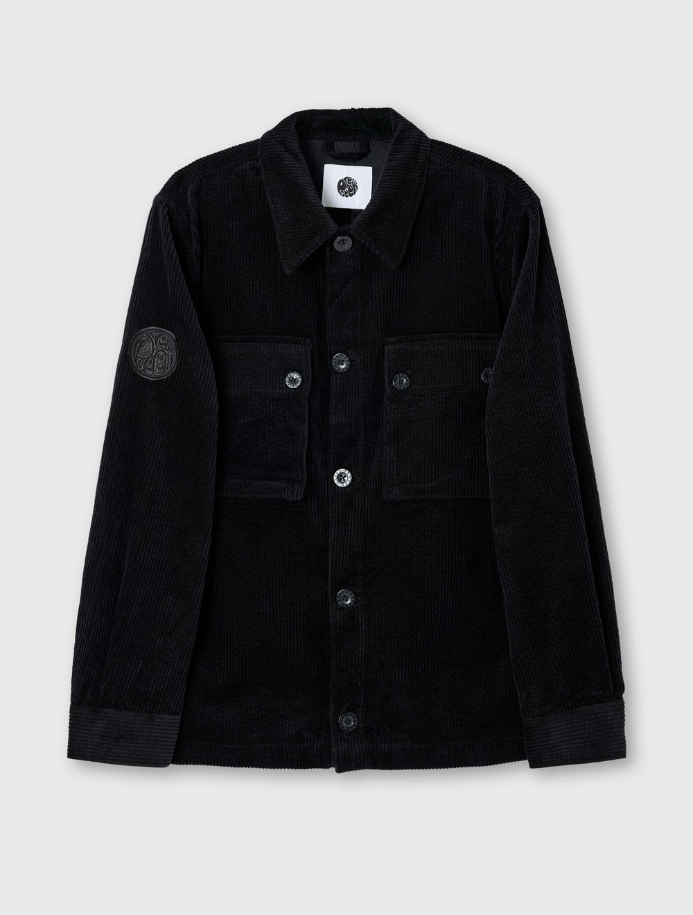 Black Dalmorton Cord Overshirt