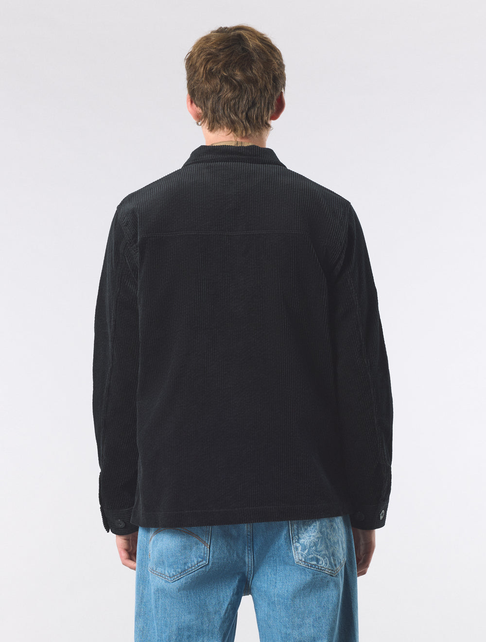 Black Dalmorton Cord Overshirt