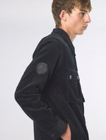Black Dalmorton Cord Overshirt