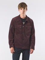 Burgundy Dalmorton Cord Overshirt