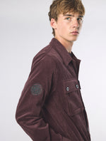 Burgundy Dalmorton Cord Overshirt
