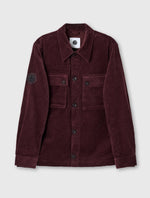 Burgundy Dalmorton Cord Overshirt