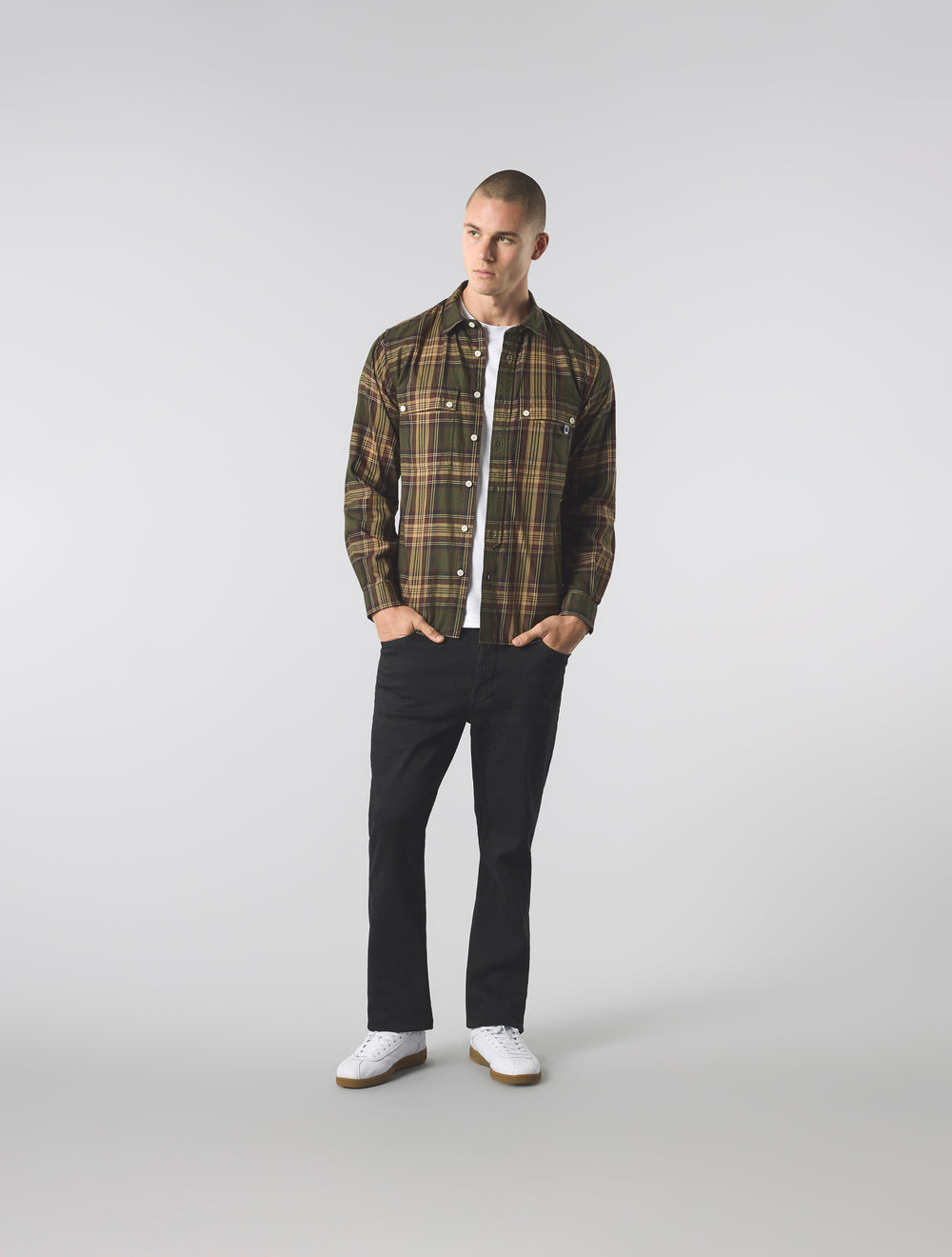 Khaki Oldham Check Shirt