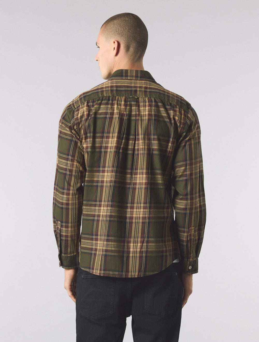 Khaki Oldham Check Shirt