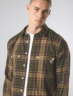 Khaki Oldham Check Shirt