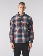 Navy Oldham Check Shirt
