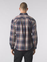 Navy Oldham Check Shirt