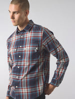 Navy Oldham Check Shirt