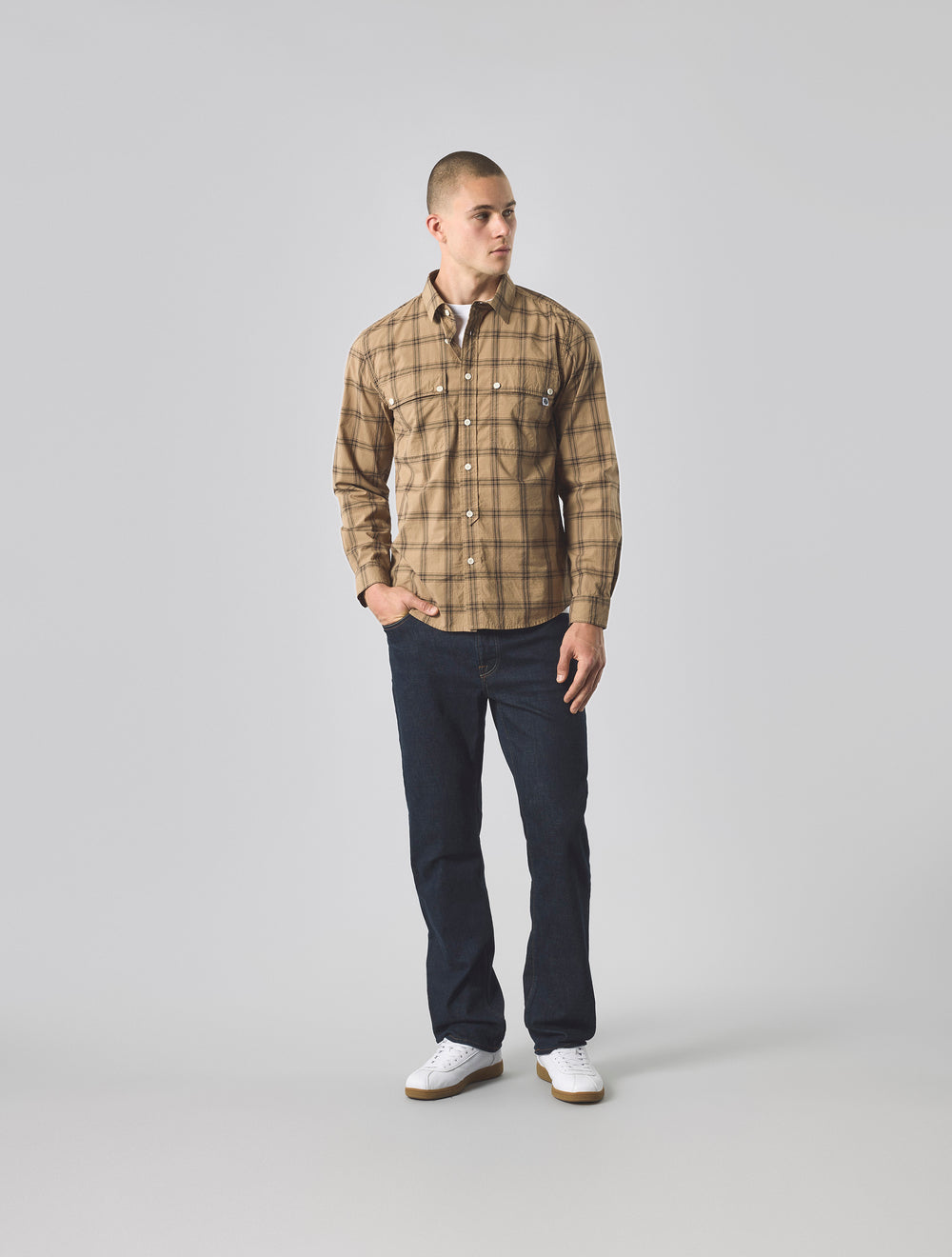 Khaki Willowbank Check Shirt