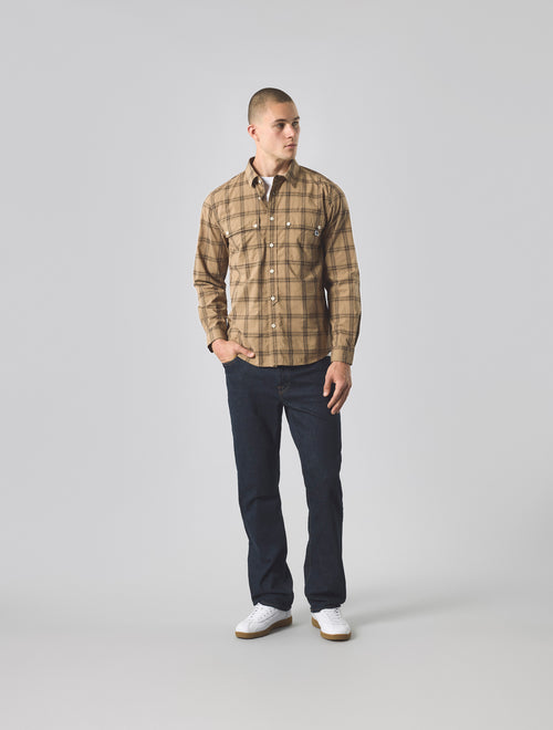 Khaki Willowbank Check Shirt