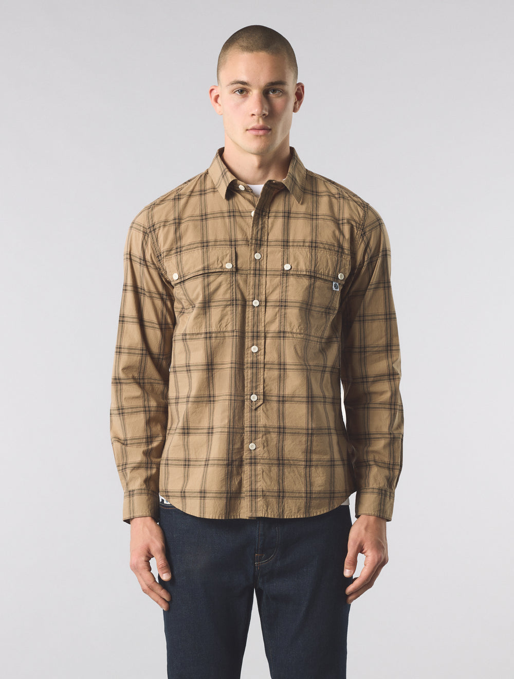 Khaki Willowbank Check Shirt