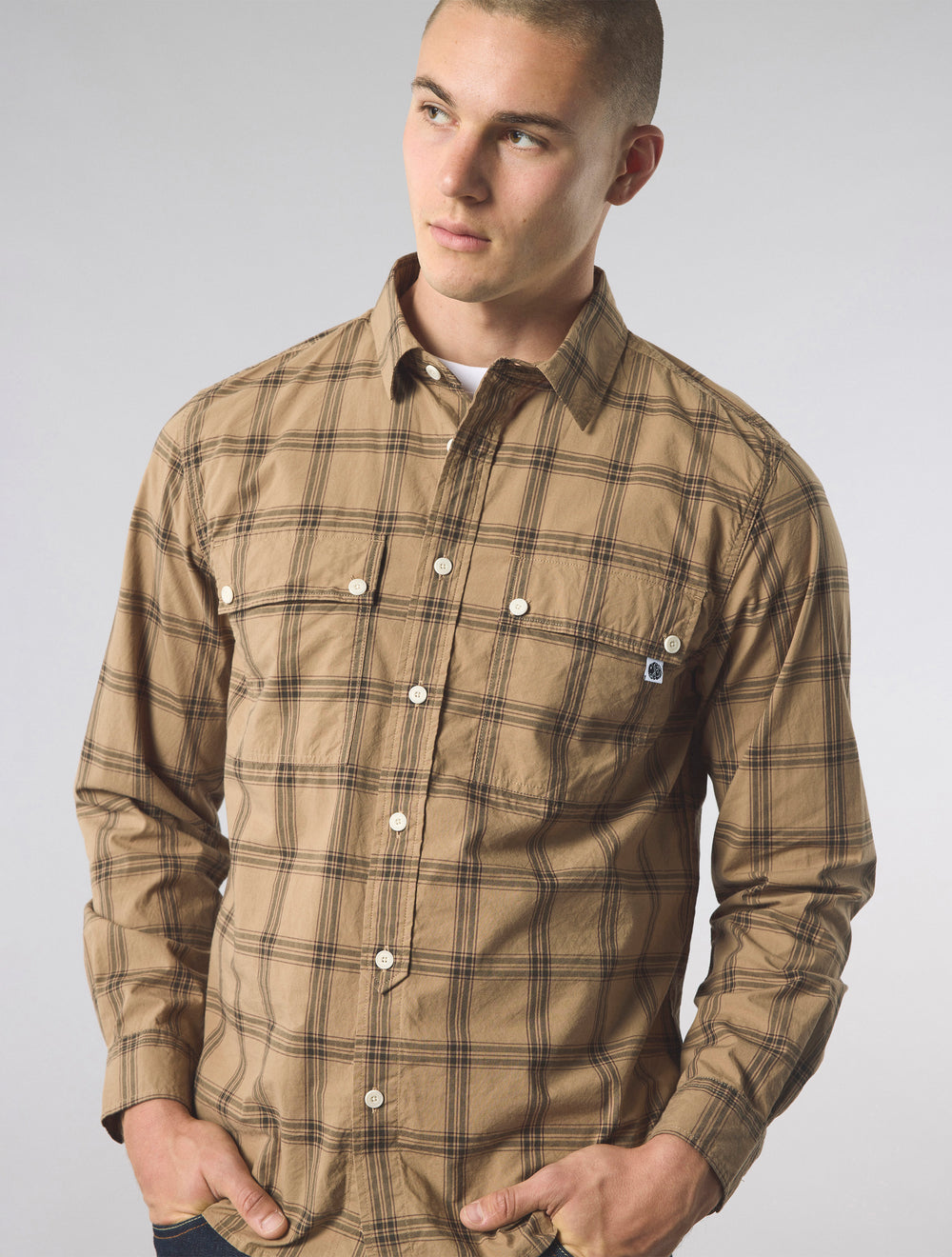 Khaki Willowbank Check Shirt
