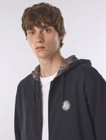 Black Lounge Zip Up Hoody