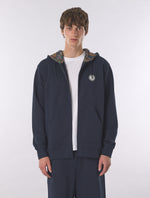 Navy Lounge Zip Up Hoody