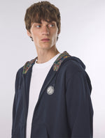 Navy Lounge Zip Up Hoody