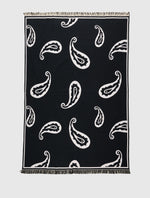 Black Lexham Paisley Blanket