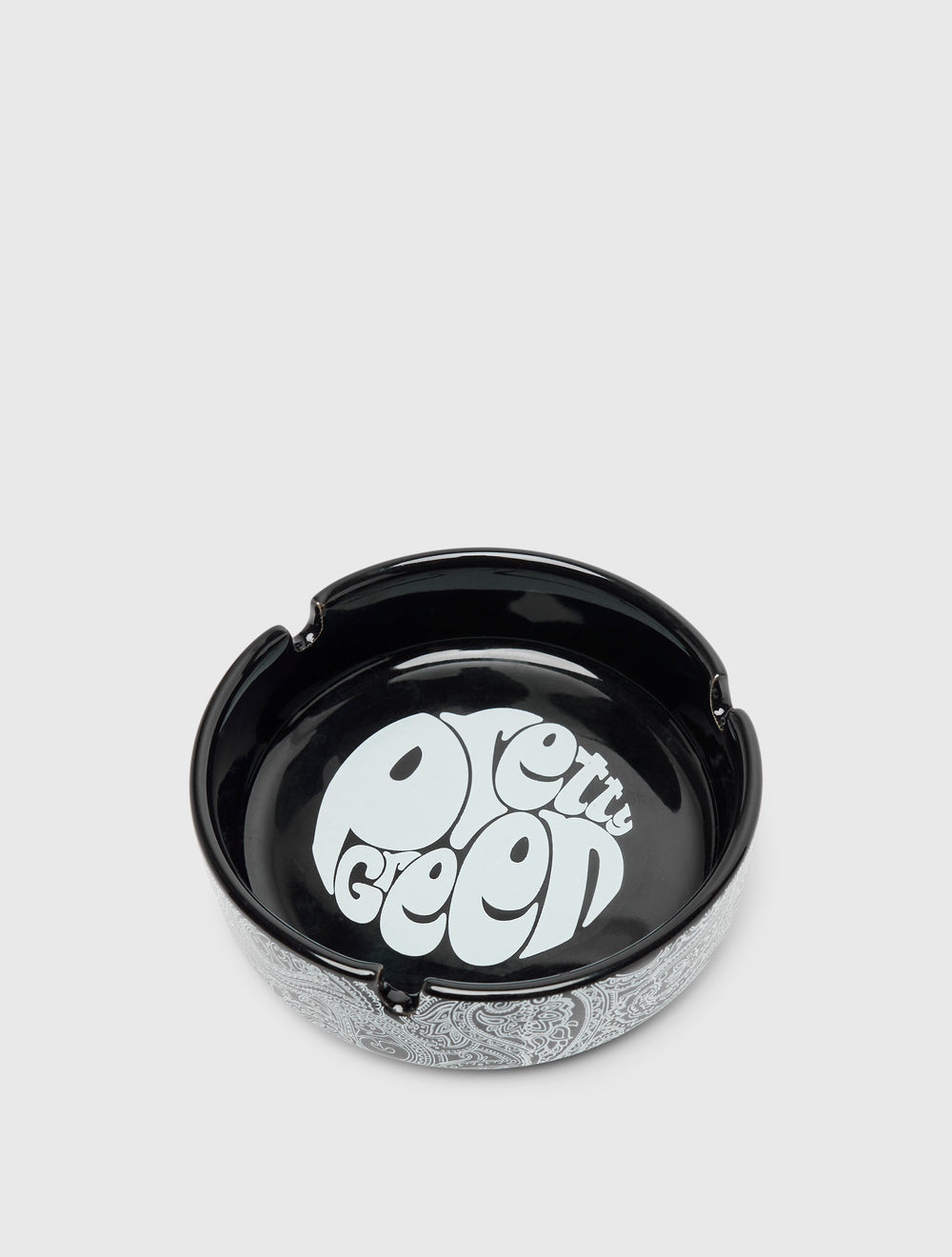 Black Paisley Ashtray