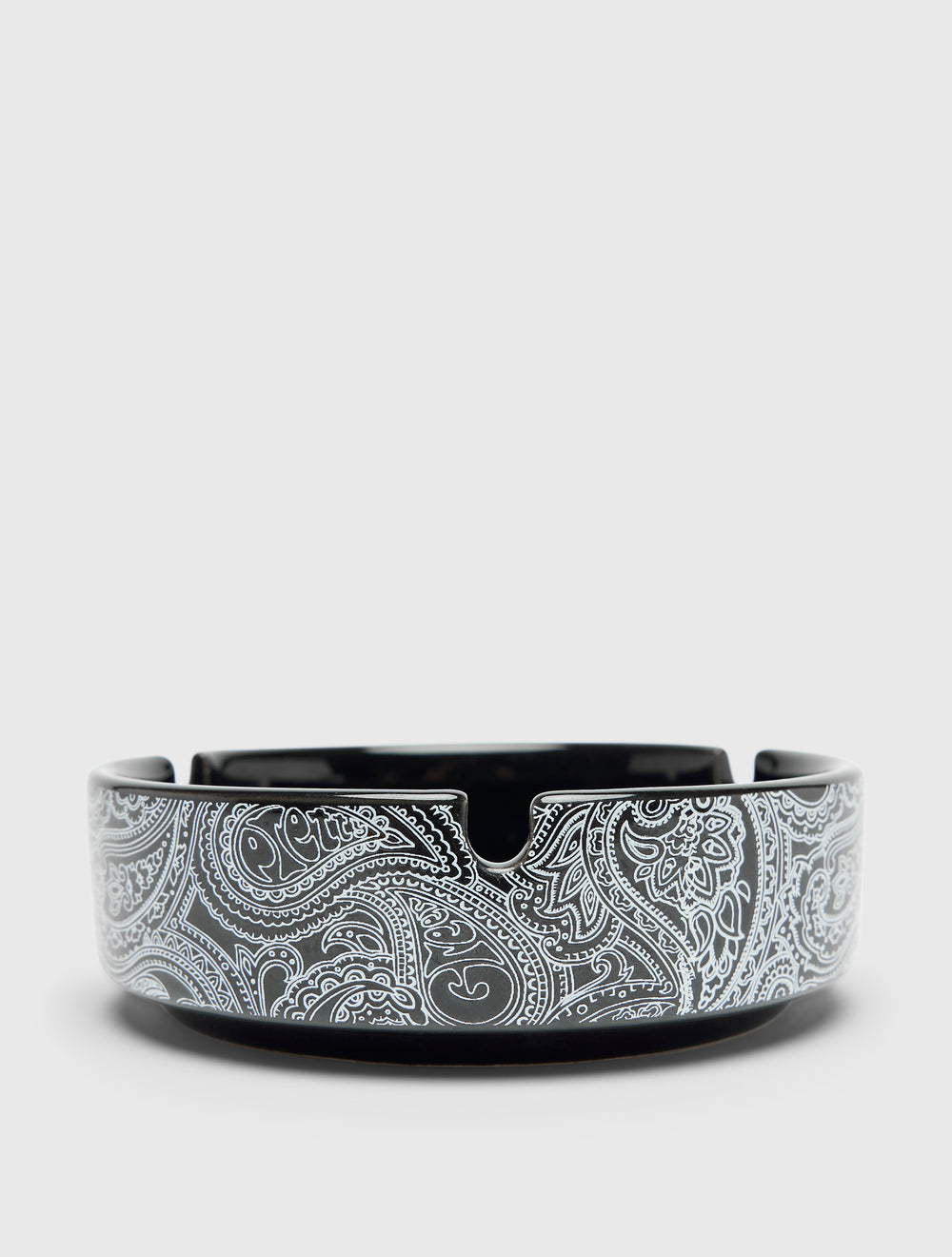 Black Paisley Ashtray