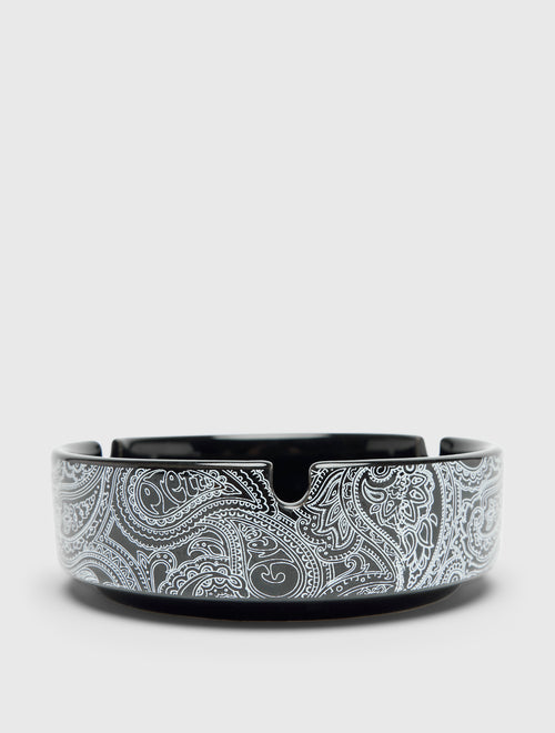 Black Paisley Ashtray