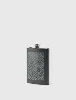 Black Paisley Hip Flask