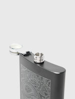 Black Paisley Hip Flask